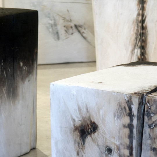 Madera impresa con fuego